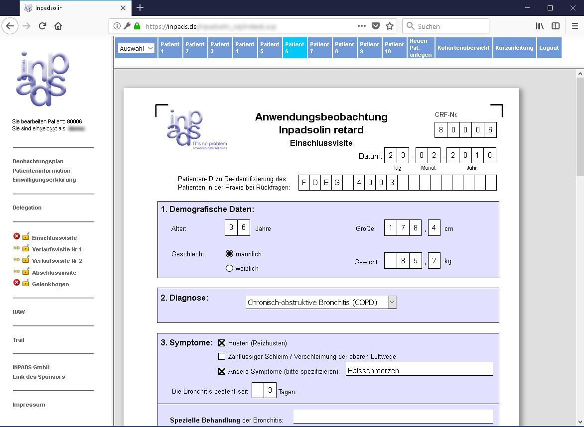 eCRF-Bogen